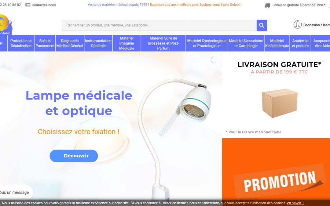 www.dolphitonic.com – Refonte de site E-commerce, optimisations SEO, Intégration de modules