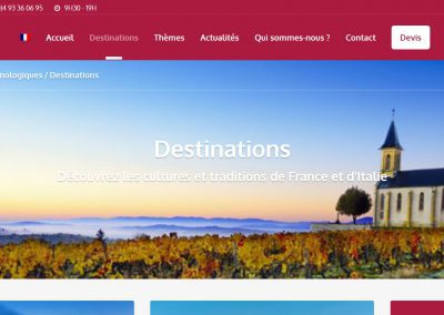 www.winesandchateaux.com – Création d’un site de réservation d’Oenotourisme
