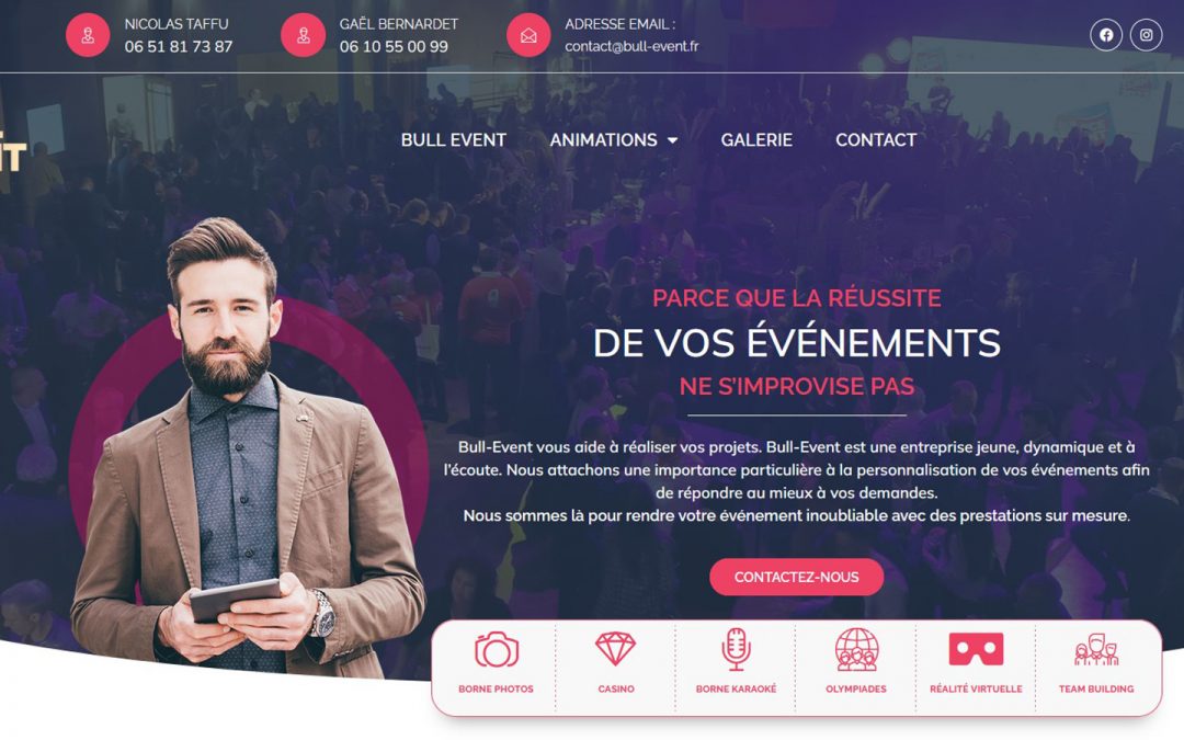 Bullevent.fr – Création d’un site Web institutionnel