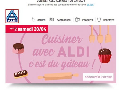 www.aldi.fr – Création et gestion des newsletters bihebdomadaire