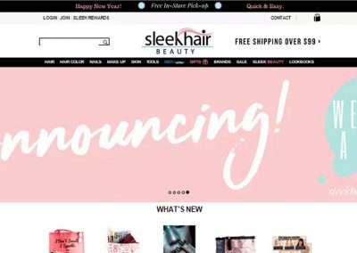 sleekhair.fr – Refonte de site E-commerce