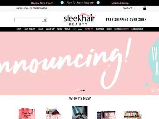 sleekhair.fr – Refonte de site E-commerce