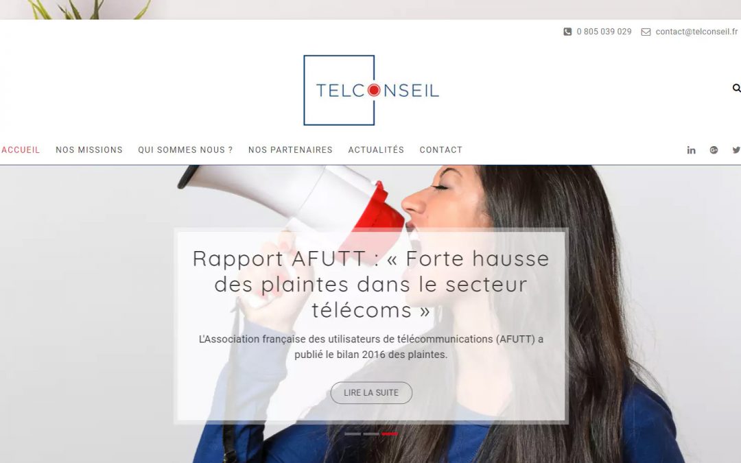 telconseil.fr – Création d’un site Web vitrine